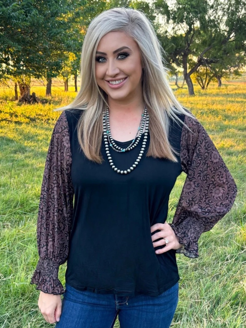 Dark Bloom Darling Top